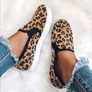 Cheetah Print Slip Ons